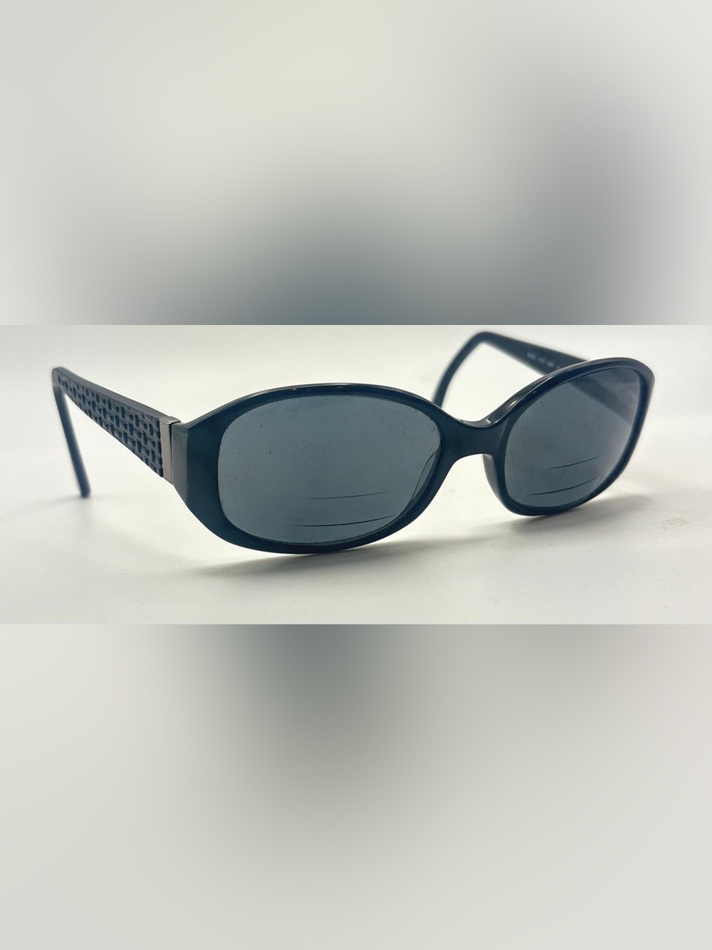 Saks Fifth Avenue 61/S Black Oval Sunglasses Frames Only